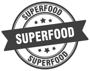 superfood stamp. superfood label on transparent background. round sign