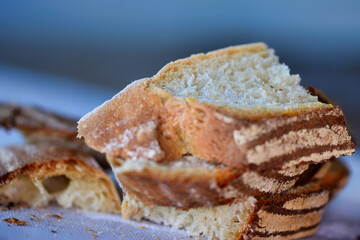close up of a slice of bread