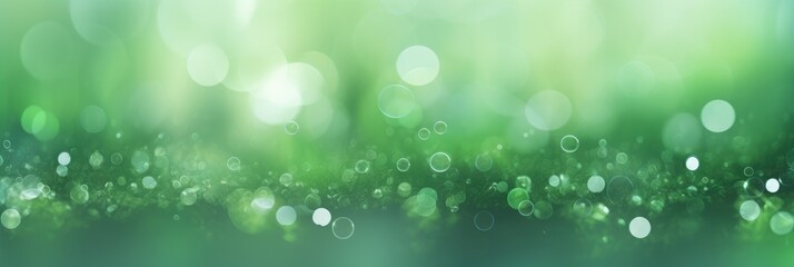 Green bokeh on nature defocus art abstract blur background