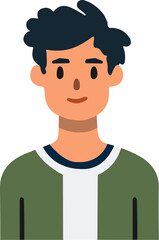 Man head, male face, people avatar.