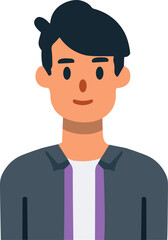 Man head, male face, people avatar.