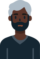 Man head, male face, people avatar.