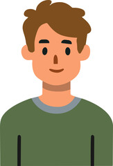 Man head, male face, people avatar.