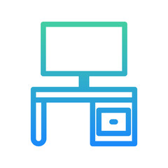 Computer Gradient Linear Style
