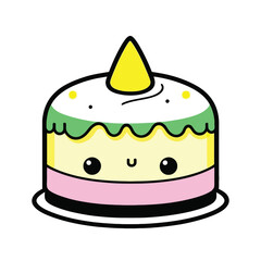 birthday cake with candles