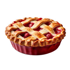 Pie isolated on transparent background