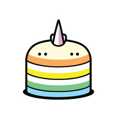birthday cake with candle