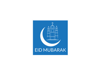 Eid mubarak logo, icon, vector, button, illustration, symbol, design, web, sign, buttons, logo, business, circle, art, icons, metal, round, text, font, concept.
