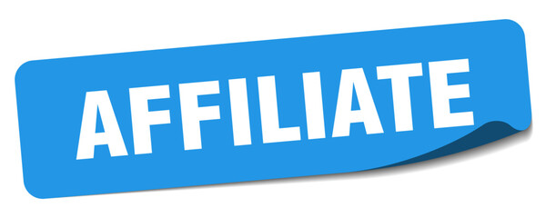 affiliate sticker. affiliate label