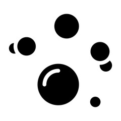 Bubble icon, Soap foam, fizzy drink, oxygen bubbles icon