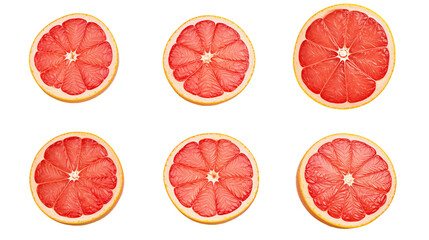 Grapefruit Collection: Fresh, Tropical Fruits Isolated on Transparent Backgrounds for Delicious Recipes & Healthy Living!