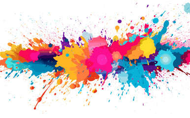 Fototapeta premium Paint splatter vector colorful background illustration vector