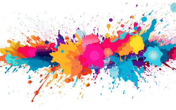 Paint splatter vector colorful background illustration vector