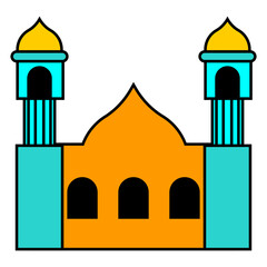 illustration of mosque