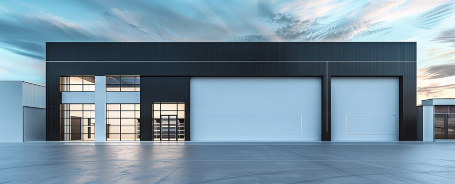A blank or open tenant building or floor space for large retail store or companies.