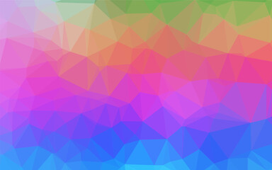 Light Multicolor, Rainbow vector abstract mosaic background.