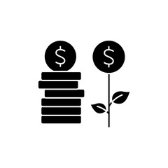 investment concept line icon. Simple element illustration. investment concept outline symbol design.