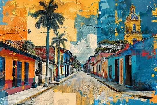 Colombian Mosaic: Diverse Landscapes and Traditions Collage

