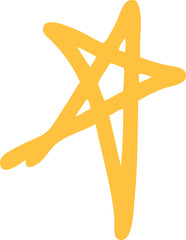 Star. Hand drawn