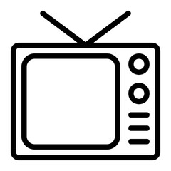 old tv line icon