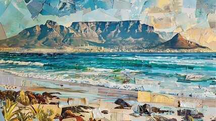 Fototapeta premium South African Harmony in Landscapes Collage