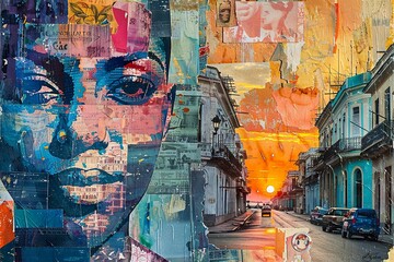 Cuban Harmony: Culture and Landscapes Collage

