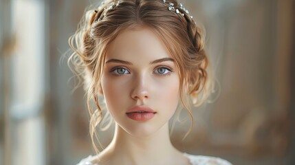 Capture the essence of bridal hairstyles, where romance meets sophistication in stunning updos