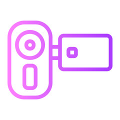 video camera gradient icon