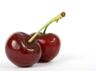 Stoff pro Meter Savor the sweetness of cherries! Juicy and vibrant, these fruits are a delightful summer treat, perfect for snacking or enhancing any dish © DOVIET