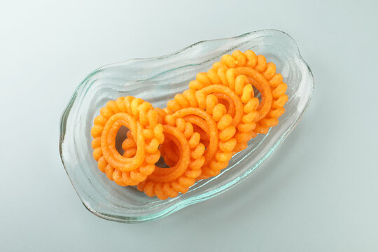 Indian Sweet Food Imarti Also Know as Amriti, Omriti, Jahangir, Jalebi, Jaangiri.