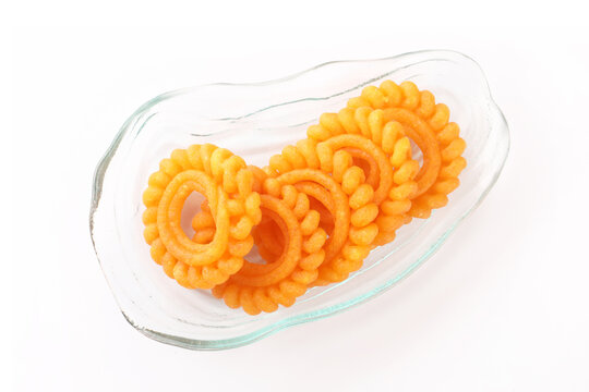 Indian Sweet Food Imarti Also Know as Amriti, Omriti, Jahangir, Jalebi, Jaangiri.