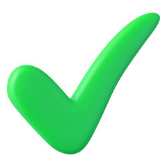 Green check mark, isolated tick symbols, checklist signs, and an approval badge. Flat and modern...