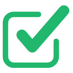 Green check mark, isolated tick symbols, checklist signs, and an approval badge. Flat and modern checkmark design, vector illustration.