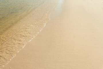 waves on sand