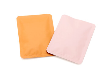 blank packaging paper bag for instant tea product mock-up