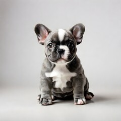 Fototapeta premium Realistic cute French Bulldog Puppy.