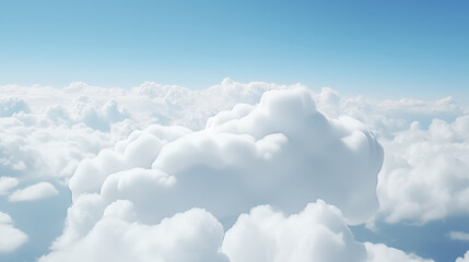 Pictures of white clouds in the blue sky
