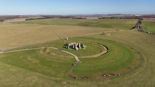 Stonehenge bathed in Sunshine