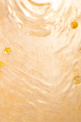 Soft focus gold water abstract background