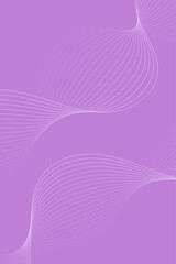Abstract background with waves for banner. Standart poster size. Vector geometric background with lines. Element for design isolated on purple. Purple  gradient. Brochure, booklet