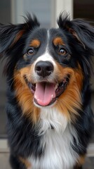 Radiant Canine Euphoria: A Dog's Joyful Moment Captured