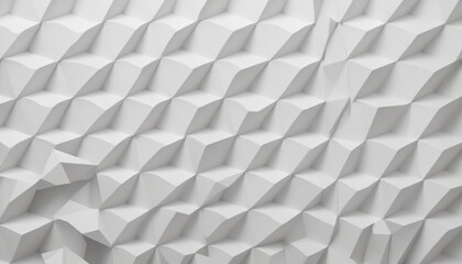 Abstract background design, white geometric shapes, 3d render