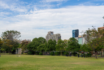 Fototapeta na wymiar Daan park in Taipei city