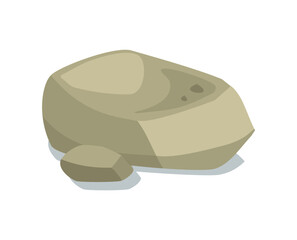 Illustration of a lying stone