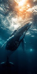 Whale, underwater photography