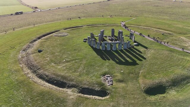 Stonehenge bathed in Sunshine
