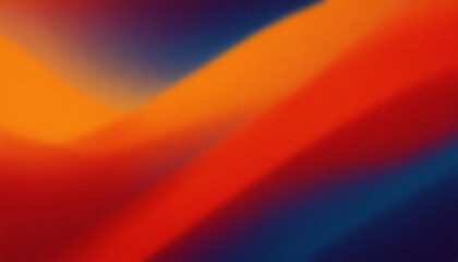 Abstract color slow motion orange red dark blue background with grainy texture  - obrazy, fototapety, plakaty