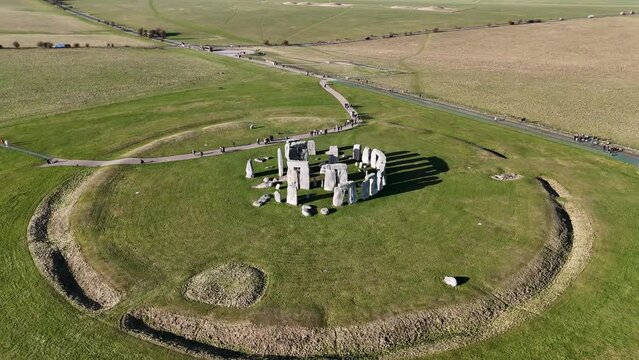 Stonehenge bathed in Sunshine