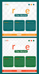 Travel Social Media Post Design, Instagram Social Media Post Design Vector file layout