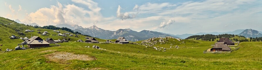 Velika Planina. High mountains. Slovenia